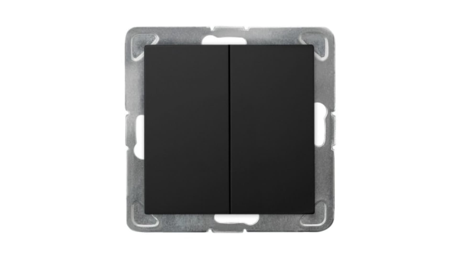 Ospel IMPRESJA Łącznik dwugrupowy świecznikowy czarny metalik ŁP-2Y/m/33 ŁP-2Y/m/33