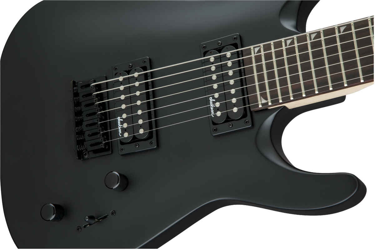 Jackson JS Series Dinky Arch Top JS22-7 DKA HT Amaranth Fingerboard Satin Black