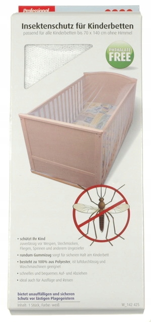 Reer Ochrona przed owadami do łóżeczek dziecięcych, biała  A 1 - opakowanie czarny 2144237