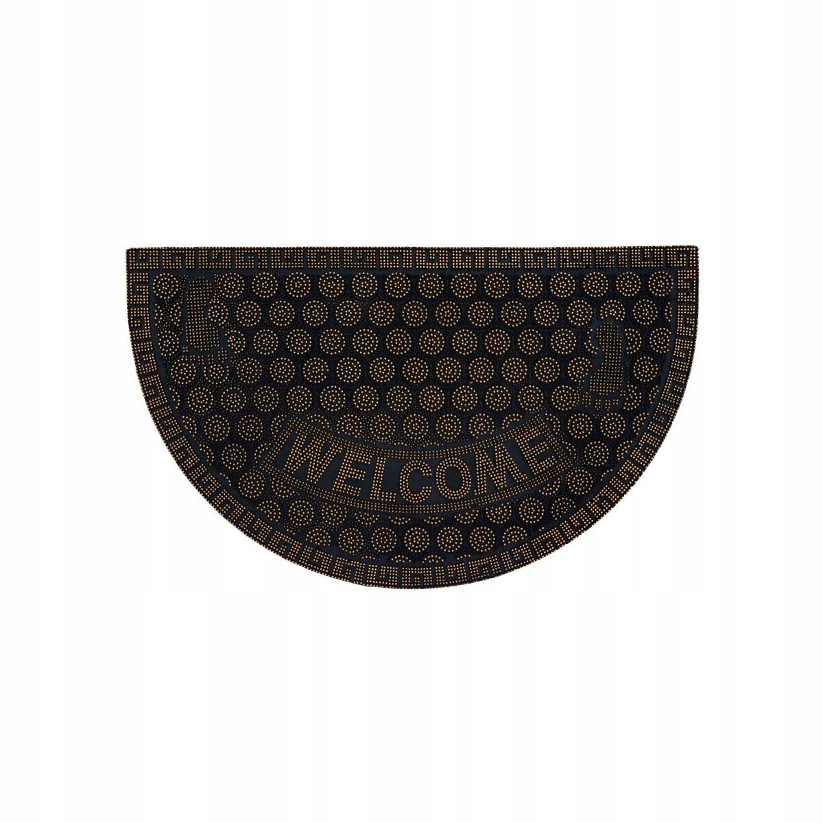 Wycieraczka zewnętrzna Casablanca 75 x 45 cm czarno-złota