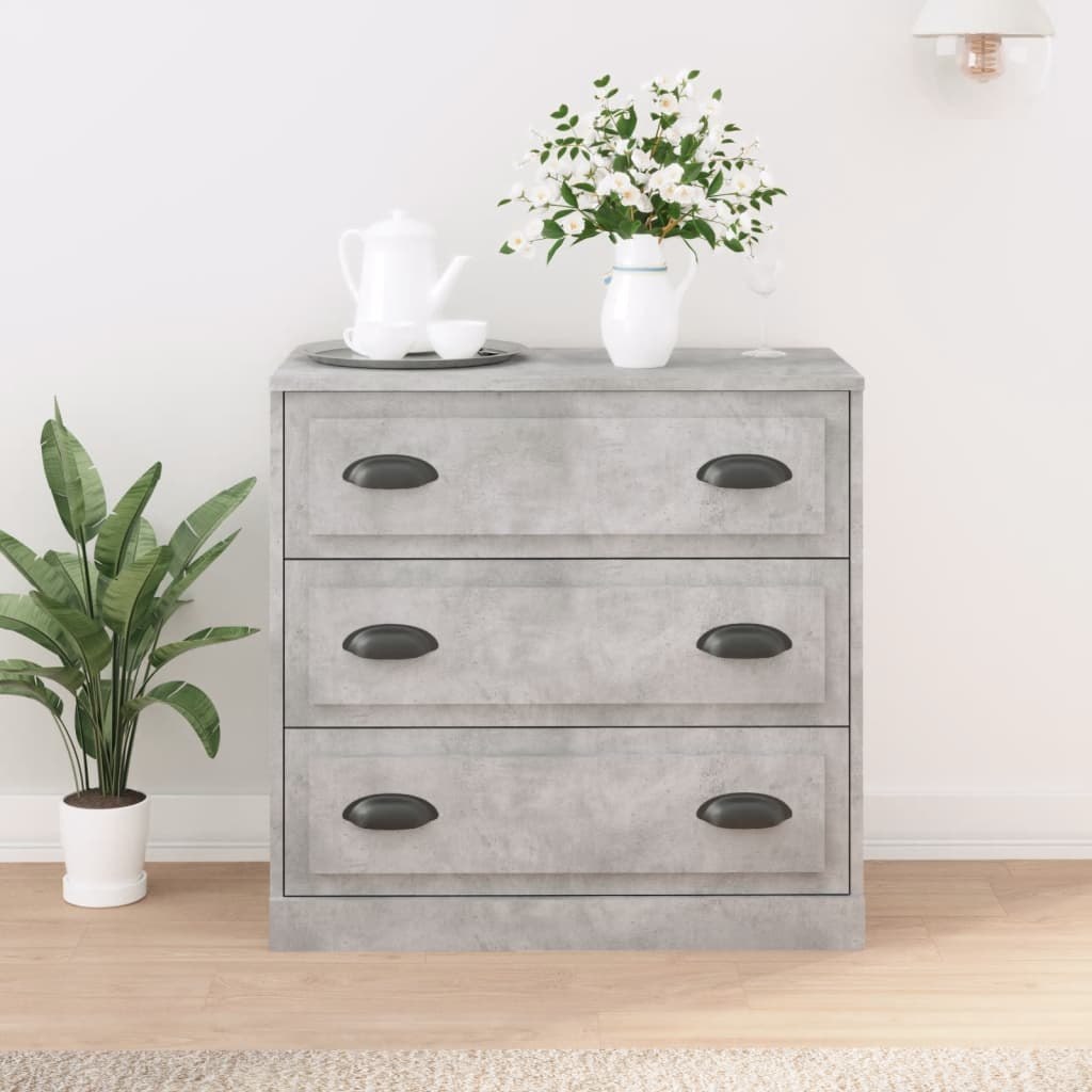 Szafka, szarość betonu, 70x35,5x67,5cm, materiał drewnopochodny Lumarko!