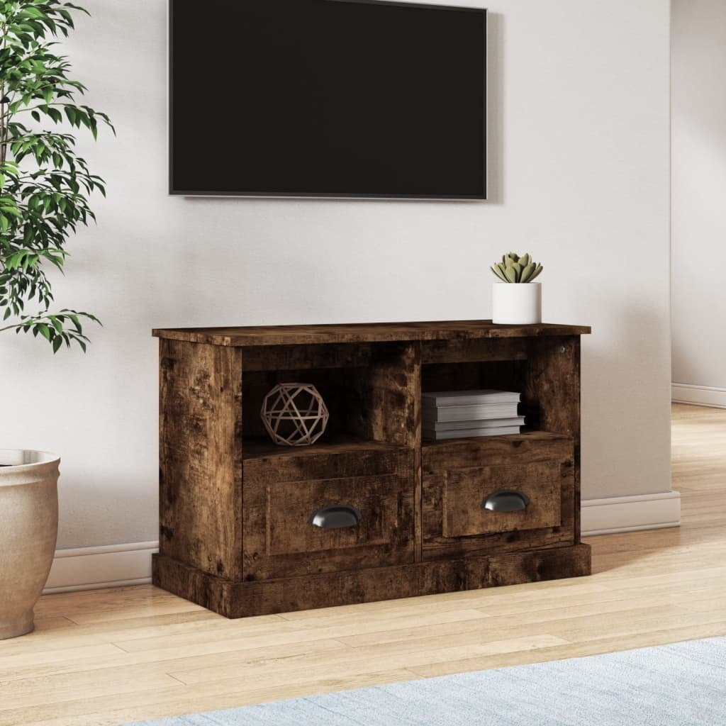 Szafka pod TV, przydymiony dąb, 80x35x50 cm Lumarko!