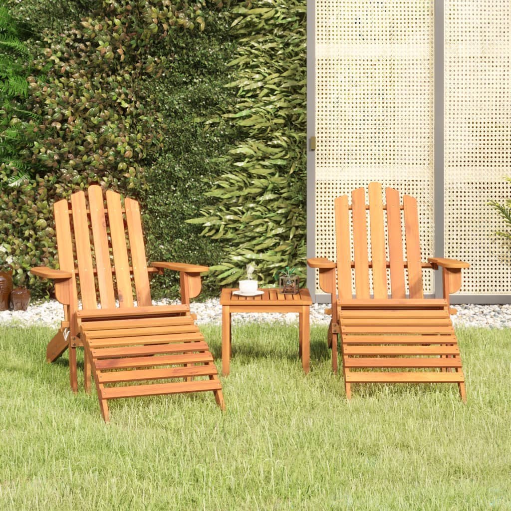 3-cz. zestaw wypoczynkowy do ogrodu Adirondack, drewno akacjowe vidaXL