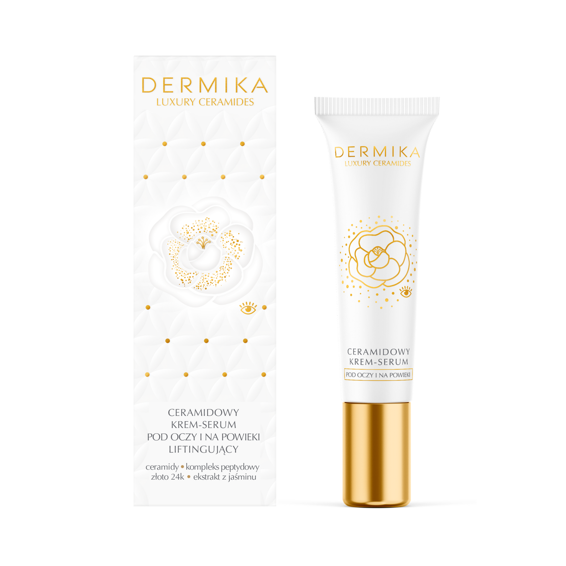 Ceramidowy krem-serum pod oczy i na powieki - nawilżenie