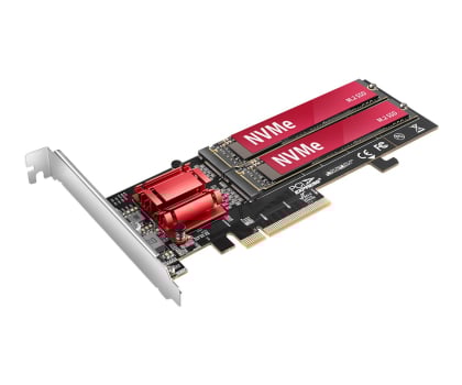 Axagon PCEM2-ND PCIE 2X NVME M.2 ADAPTER