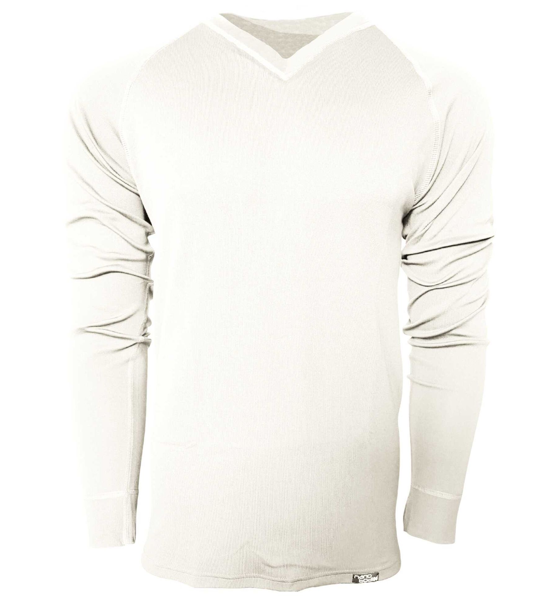 GOLF NANOT-shirt długi rękaw V .męskie .XXL .biały