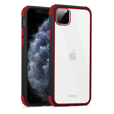 Crong Trace Clear Cover Etui iPhone 11 Pro czarny/czerwony) 10_15173
