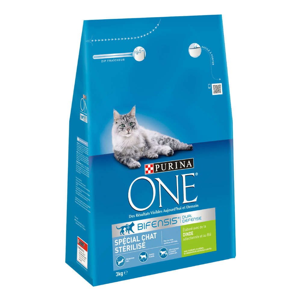 Purina ONE Sterilized, indyk - 3 kg