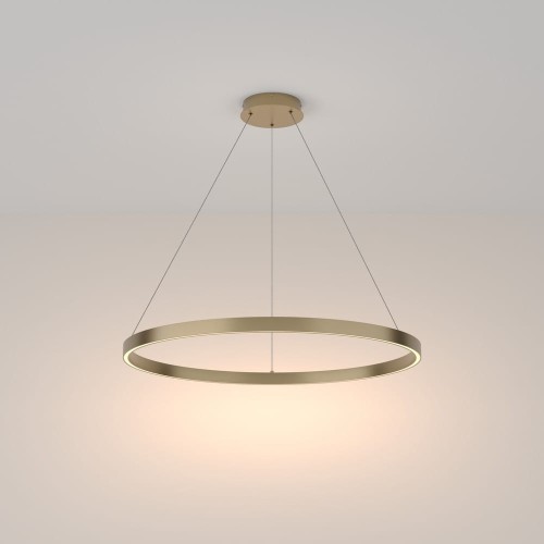 Lampa wisząca Rim MOD058PL-L42BS3K obręcz LED 51W mosiądz