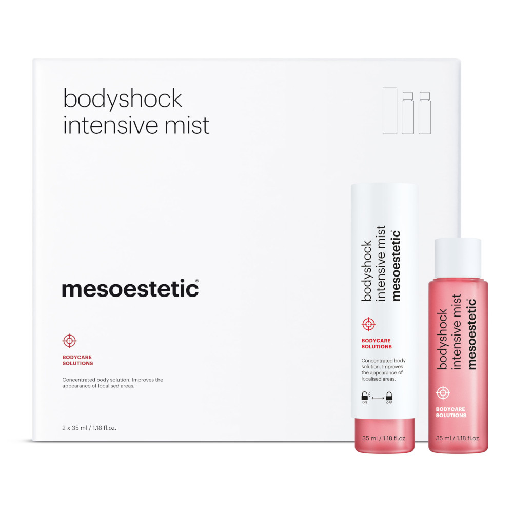 MESOESTETIC Bodyshock Intensive Mist dwufazowy koncentrat redukujący tkankę tłuszczową i cellulit 2 x 35 ml