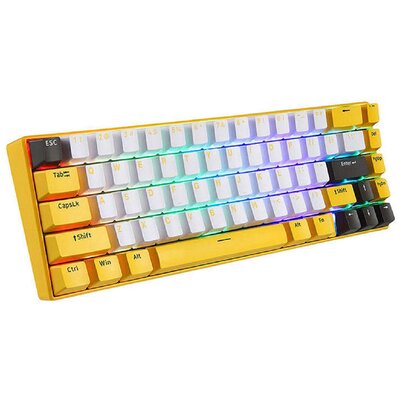 Motospeed BK67 żółta YELLOW RED SWITCH
