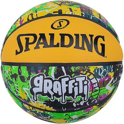 Piłka koszykowa SPALDING Graffiti 405964 Zielono-żółty | Bezpłatny transport