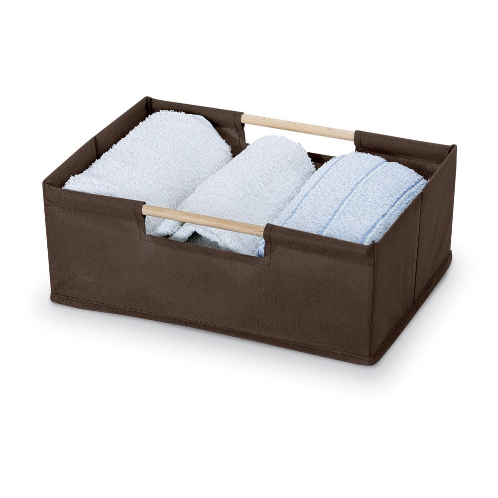 Brązowe pudełko Domopak Saket, dł. 34 cm