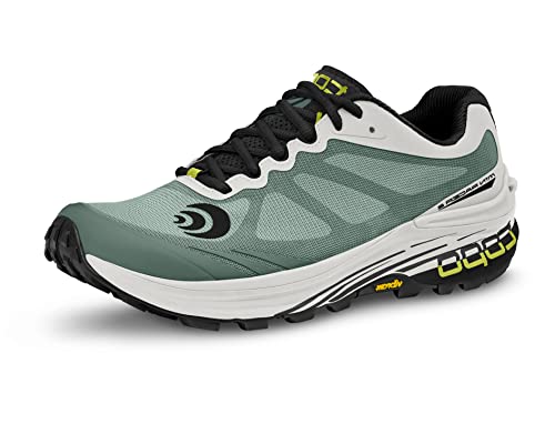 Topo Athletic Męskie MTN Racer 2 wygodne, lekkie buty do biegania w szlaku, 5 mm, buty sportowe do biegania w terenie, Kościowy/czarny, 41 EU