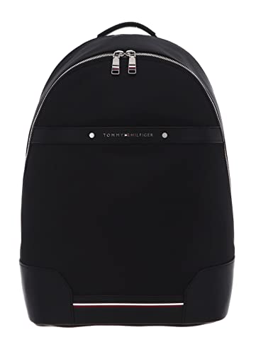 Tommy Hilfiger Męskie plecaki Th Central Repreve Bacpack, Czarny, Jeden rozmiar, Casual