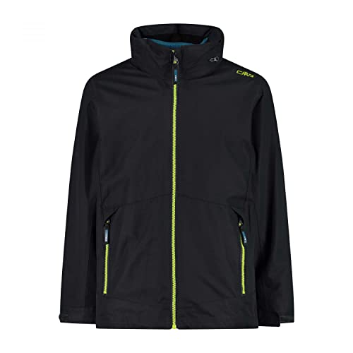 CMP - Kid Jacket Fix Hood Detachble Inn.Jacket, Boy, Antracite-Deep Lake, 128