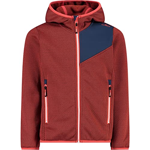 CMP - Kid G Jacket Fix Hood, Girl, Blue Ink-Campari, 164