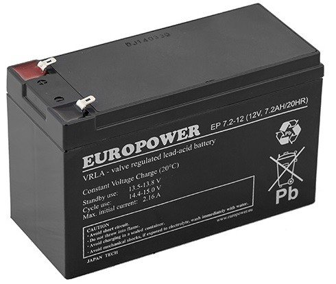 Europower Ep 7.2-12 12V 7,2AH