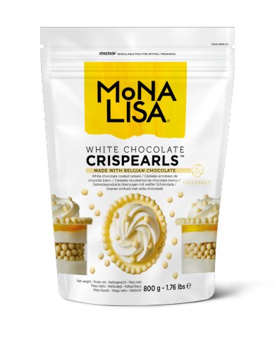 Mona Lisa Crispearls™ biała czekolada chrupiące kuleczki oblane białą czekoladą 800g
