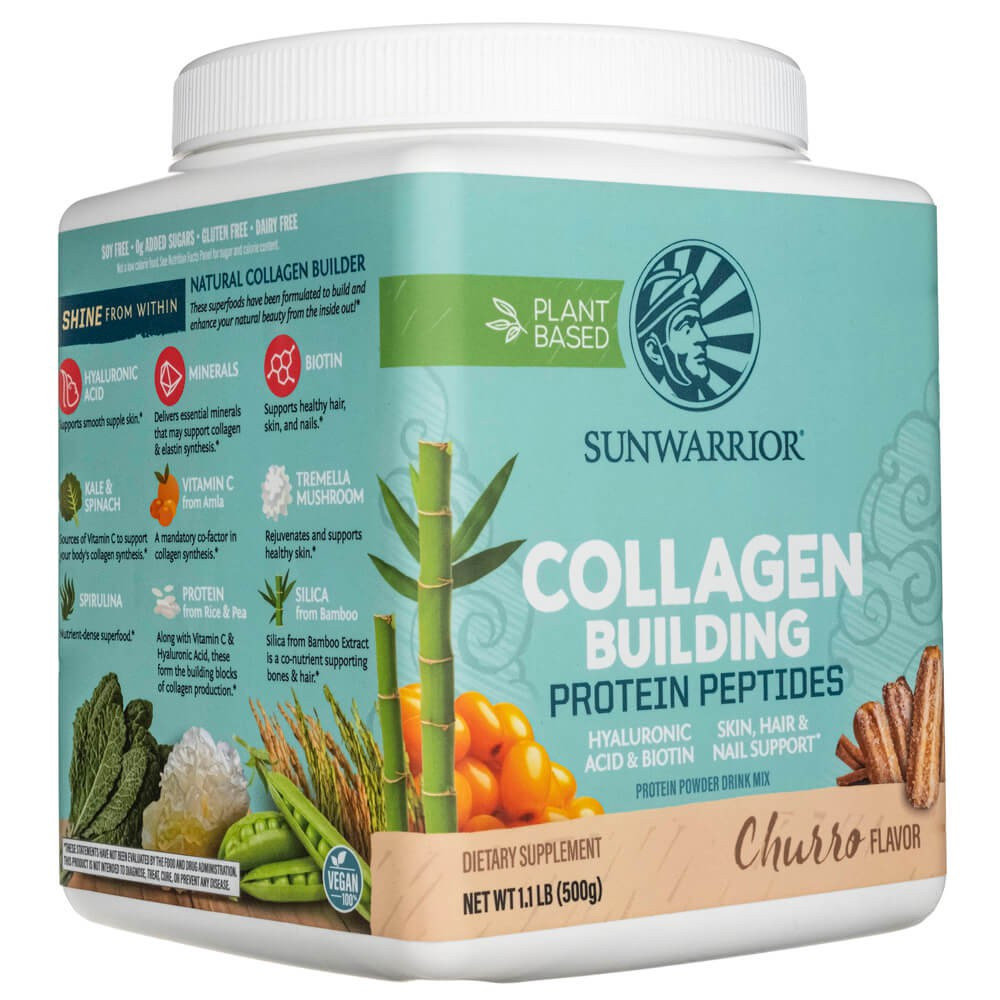 Sunwarrior, Collagen Building Protein Peptides Churro, 500 g