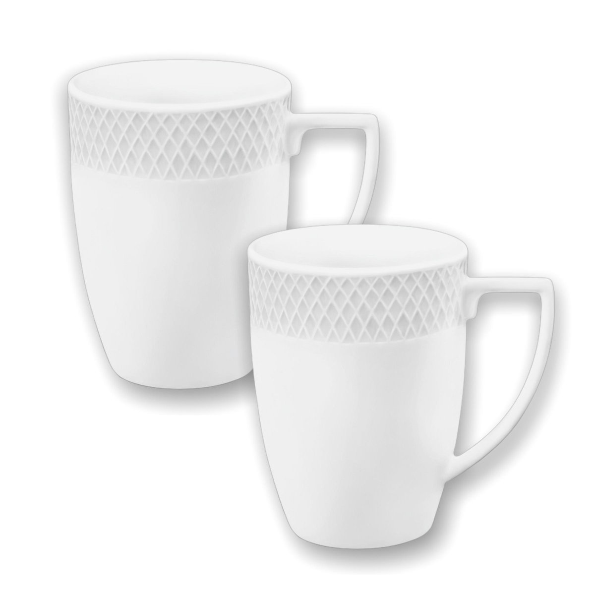 Kubek 350 ml biały porcelanowy zestaw 2 sztuki  WL-880108/2C