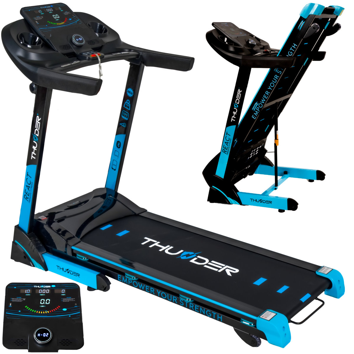 Bieżnia elektryczna THUNDER REACT-S-BLACK
