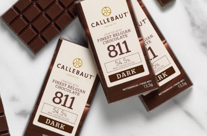 Napolitains Callebaut Mini Tabliczki 1kg ( 75szt. ) czekolada ciemna 811