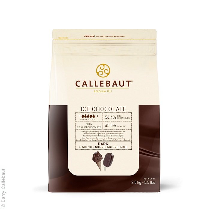 Callebaut Ice ciemna czekolada do lodów 2.5 kg