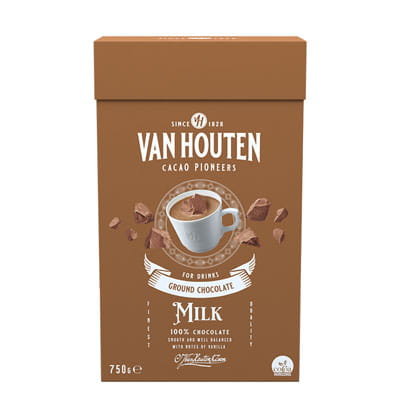 Van Houten Ground MILK czekolada mleczna 750g