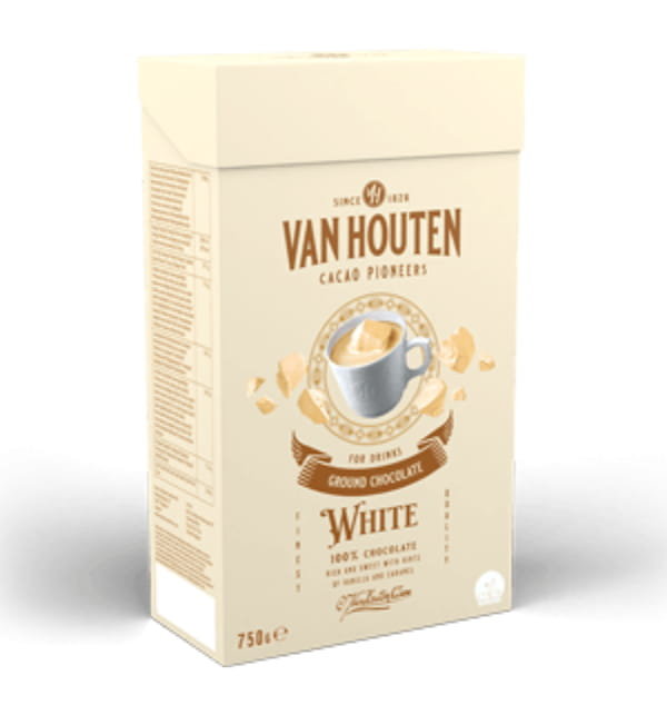 Van Houten Ground WHITE czekolada biała 750g