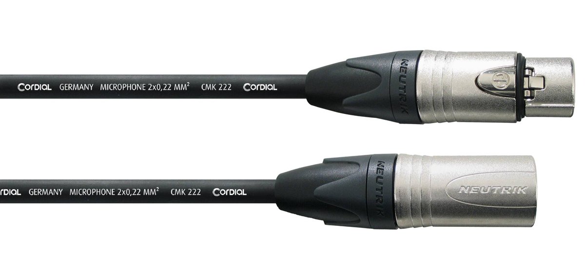 Kabel przewód mikrofonowy XLR - XLR 5 m Cordial