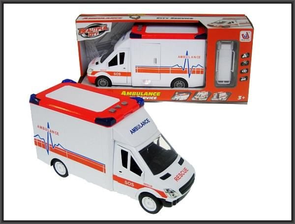 Hipo Auto karetka 27cm z noszami światło dźwięk 666-05P