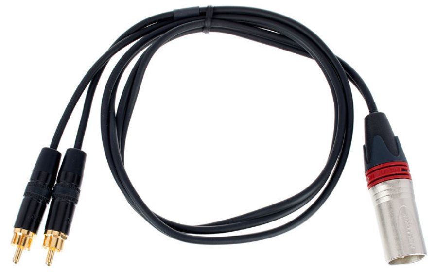 Kabel przewód sygnałowy XLR - RCA 1 m pro snake