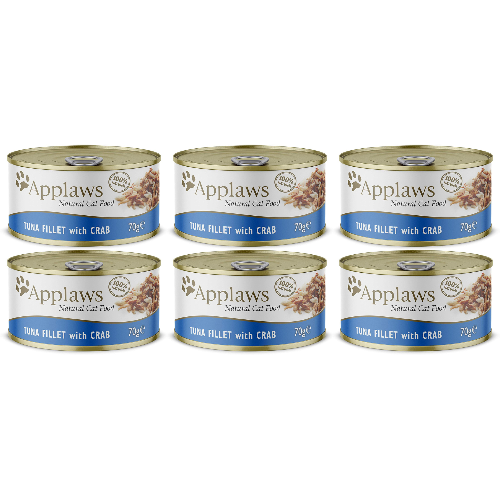 Applaws Cat Tuńczyk z krabem 6x70g PUSZKA