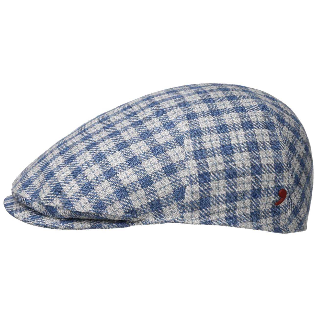 Kaszkiet Lerino Check by Alfonso D Este, niebiesko-szary, XL (60-61 cm)