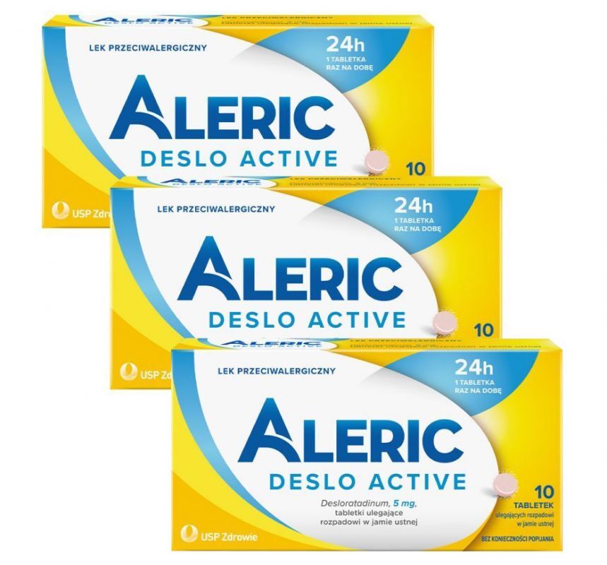 Aleric Deslo Active 5 mg Tabletki na alergię, 10 tabletek