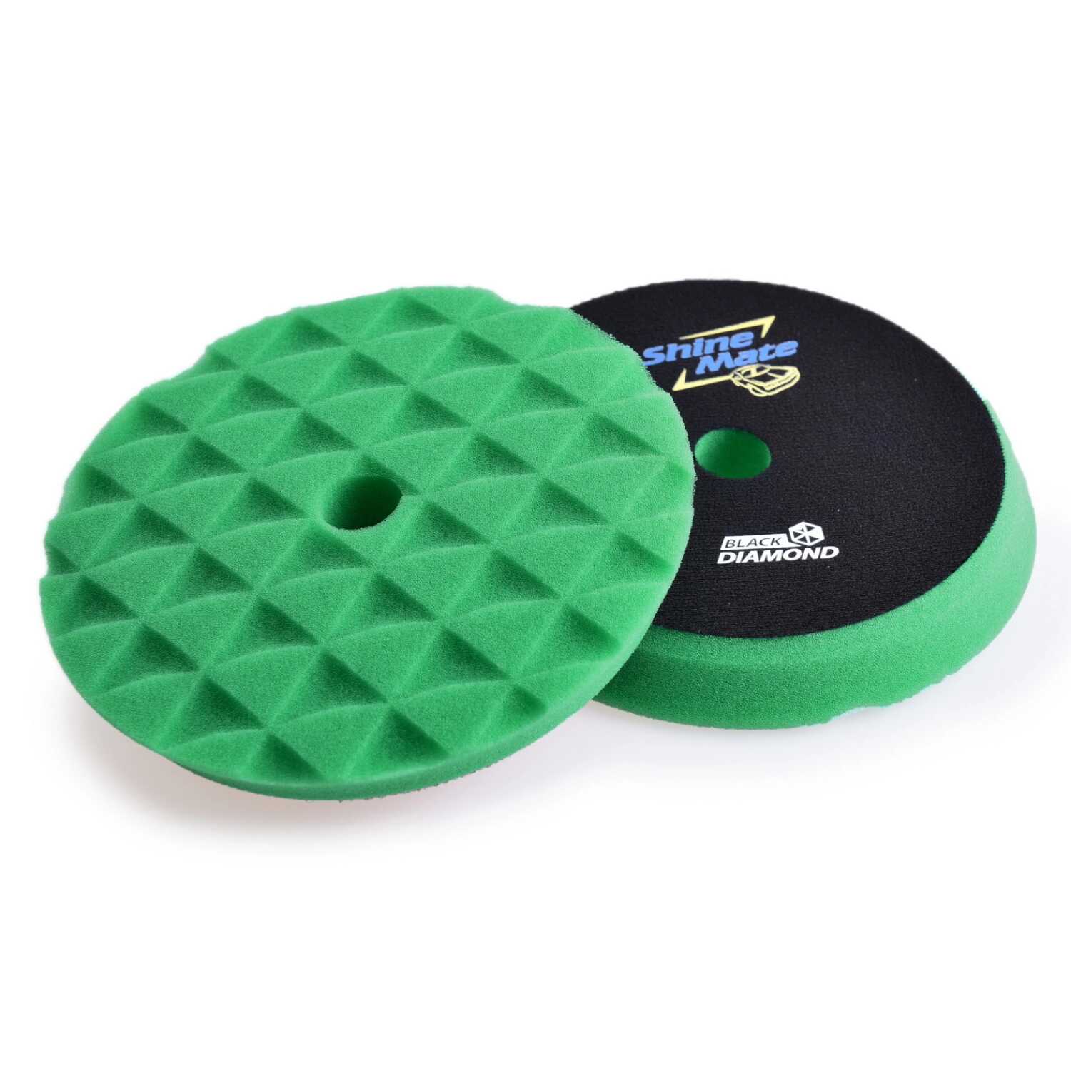ShineMate Gąbka polerska 34116-9 Black Diamond, T120 Heavy Cut, Zielona; 150x25mm