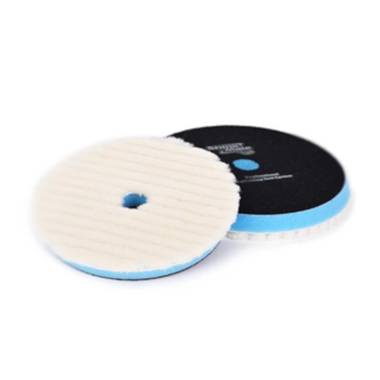 ShineMate Futro polerskie 41755 Short Wool Pad Striped, T140 Cutting, Niebieska pianka 8mm; 140mm