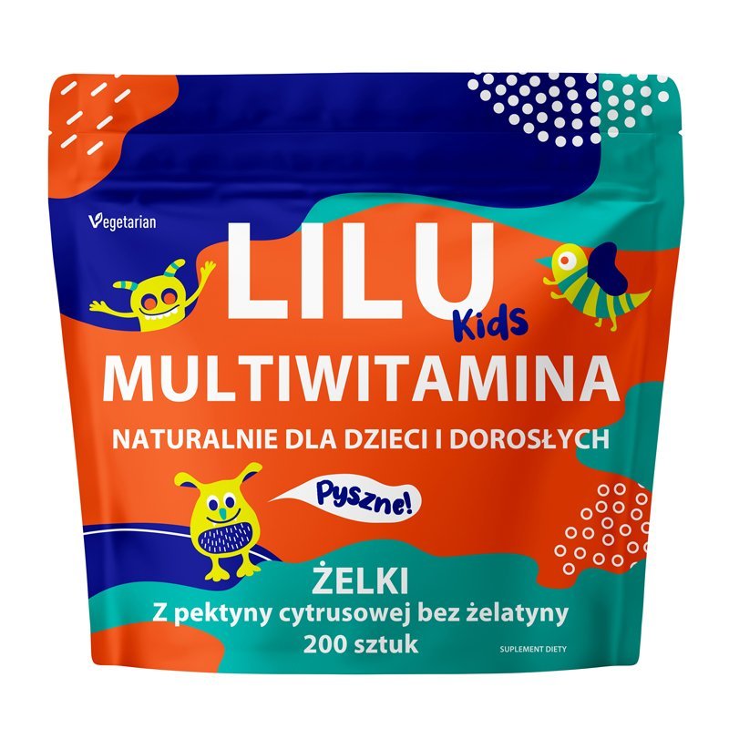 MyVita Lilu Kids multiwitamina żelki dla dzieci i dorosłych x 200 szt