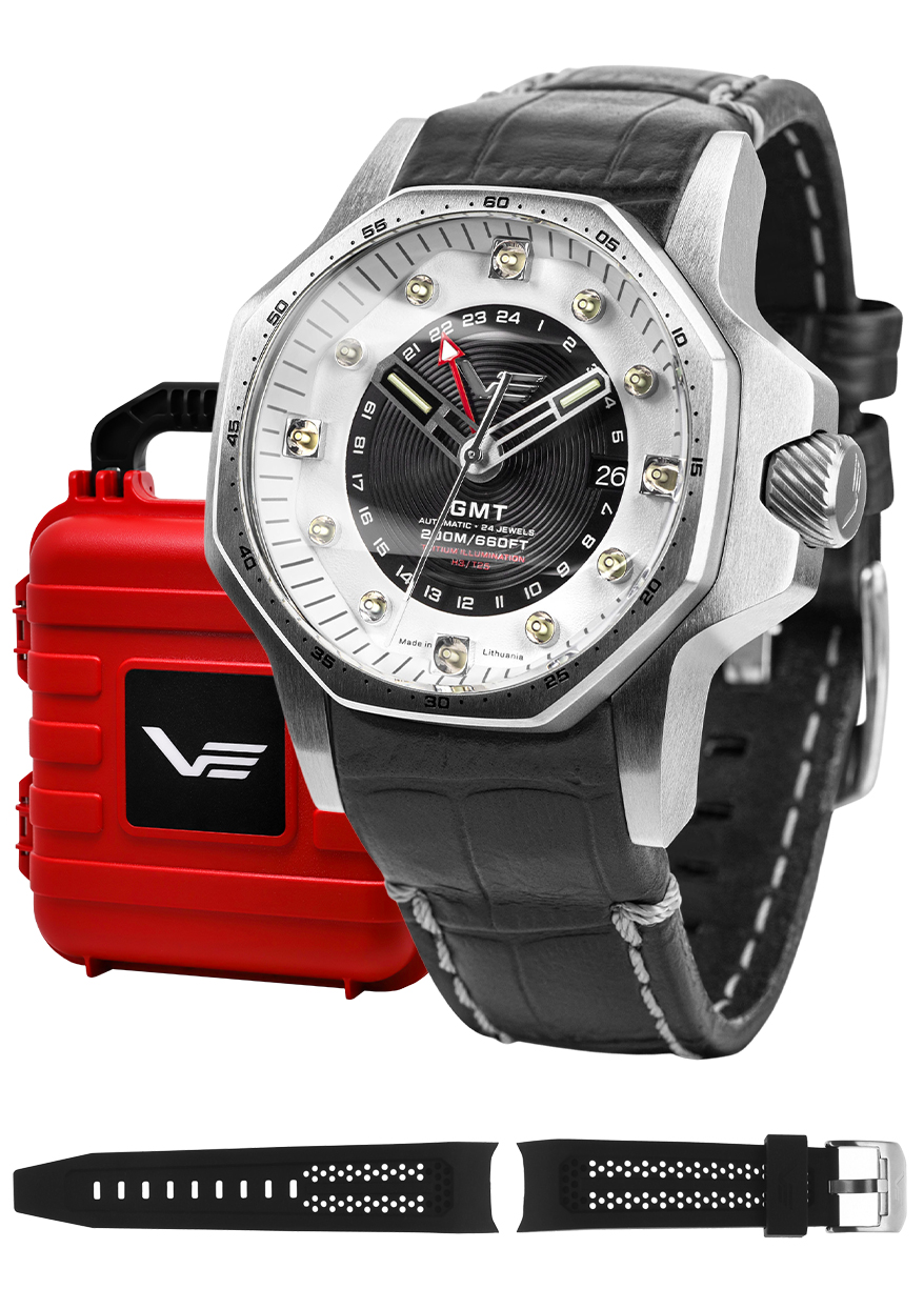 Zegarek Vostok Europe NH34A-640A702 Atomic Age Fermi Line Automatic GMT