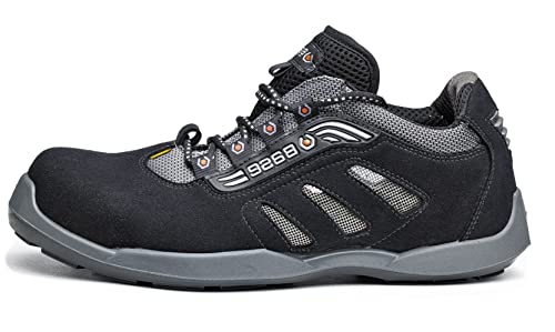 BaseProtection, Darts Esd buty ochronne dla mężczyzn i kobiet, czarne i szare, rozmiar 36