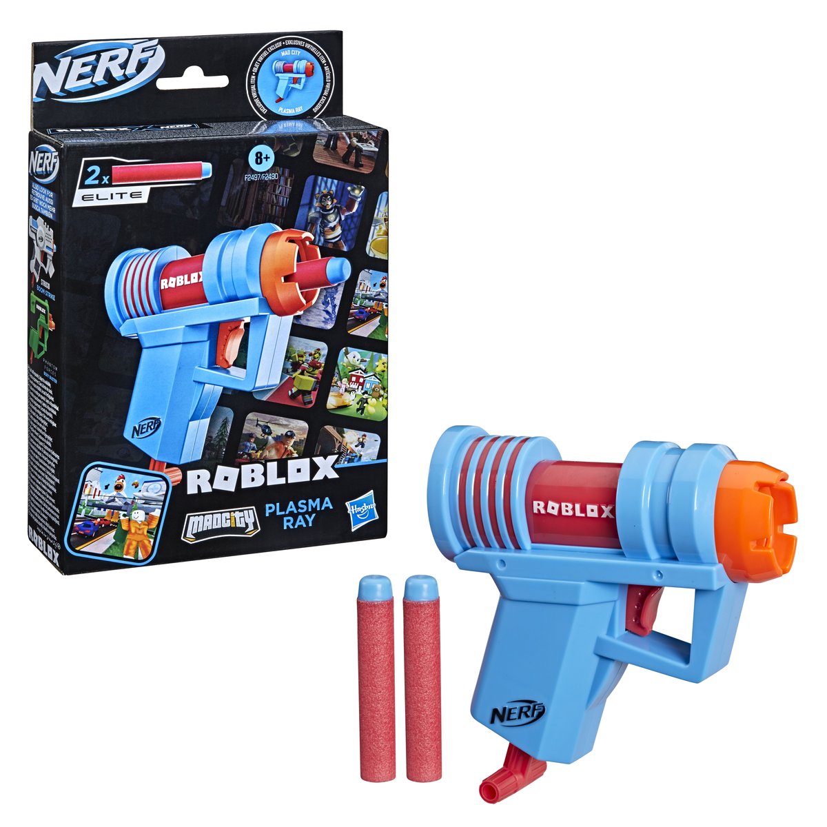 Hasbro, Nerf Roblox, Wyrzutnia Mad City Plasma Ray, F2497