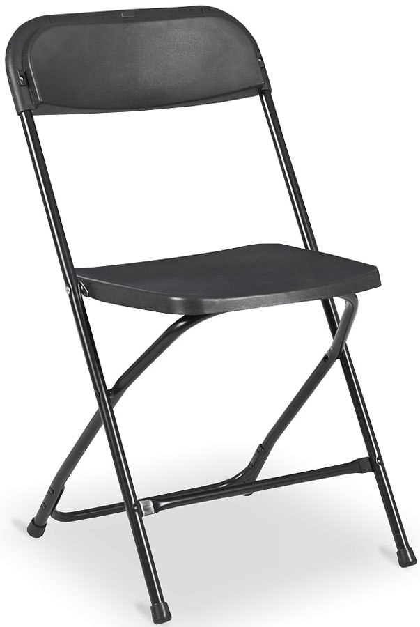 Czarne krzesło cateringowe składane C0-P80