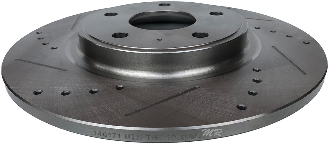 Tylna WIERCONA nacinana tarcza hamulcowa 328mm Dodge Journey 2012-
