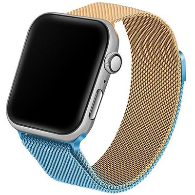 Beline pasek Apple Watch Steel 38/40/41mm niebiesko-złoty blue/gold