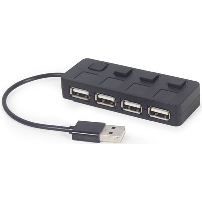 Hub Usb 2.0 4-Portowy Gembird (Czarny)