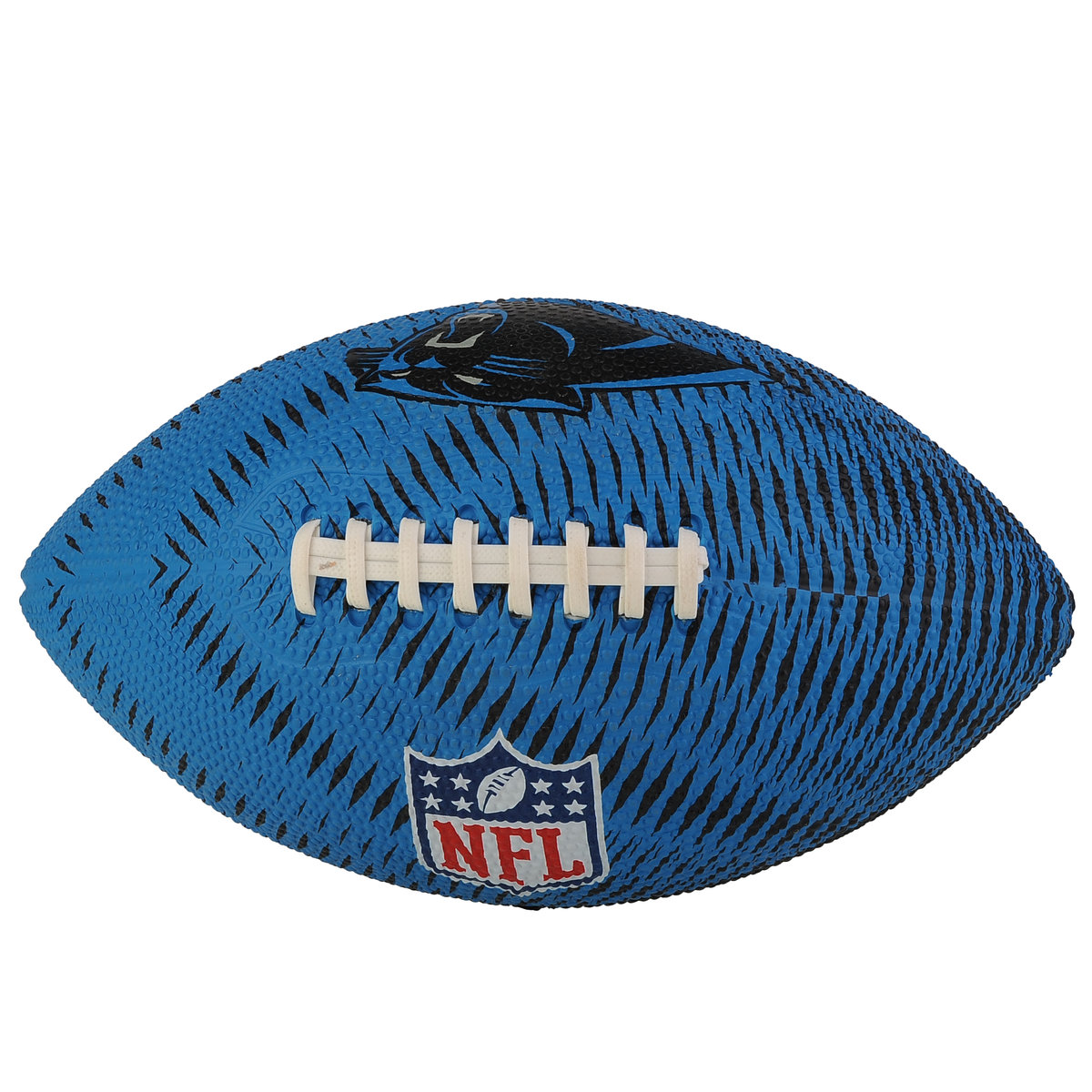 Wilson NFL Team Tailgate Carolina Panthers Jr Ball WF4010005XBJR, unisex, piłki do futbolu amerykańskiego, Niebieskie