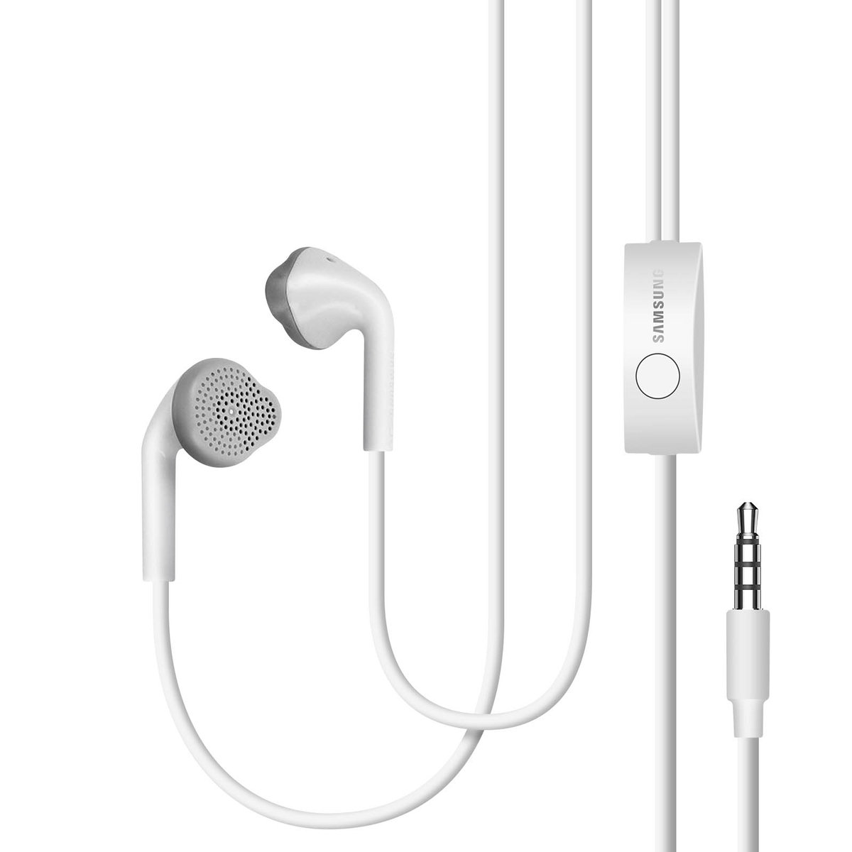 Samsung Słuchawki Przewodowe Jack 3,5 Mm Zdalne Sterowanie Mikro Białe