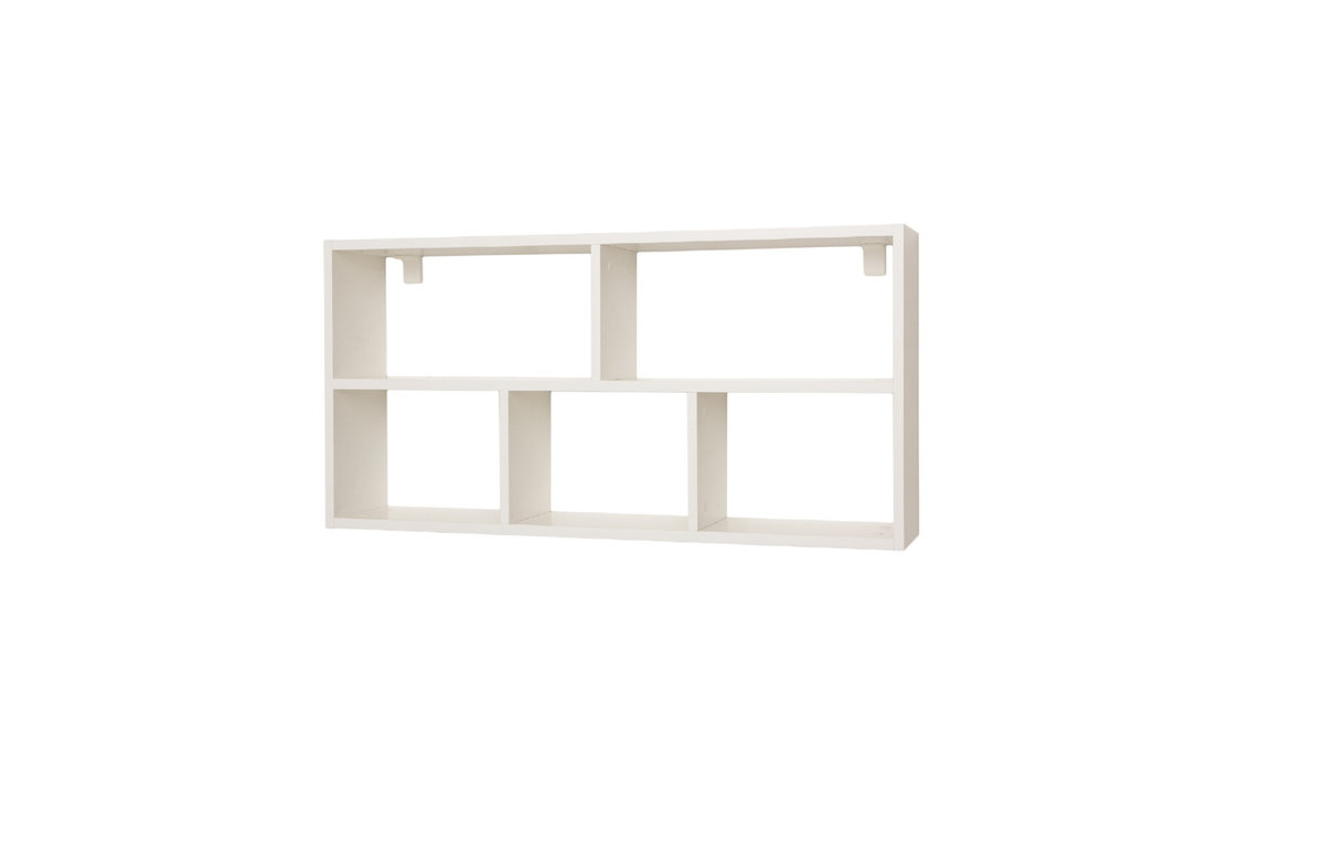 NOWOCZESNY REGAŁ DUŻA PÓŁKA WISZĄCA BIAŁA