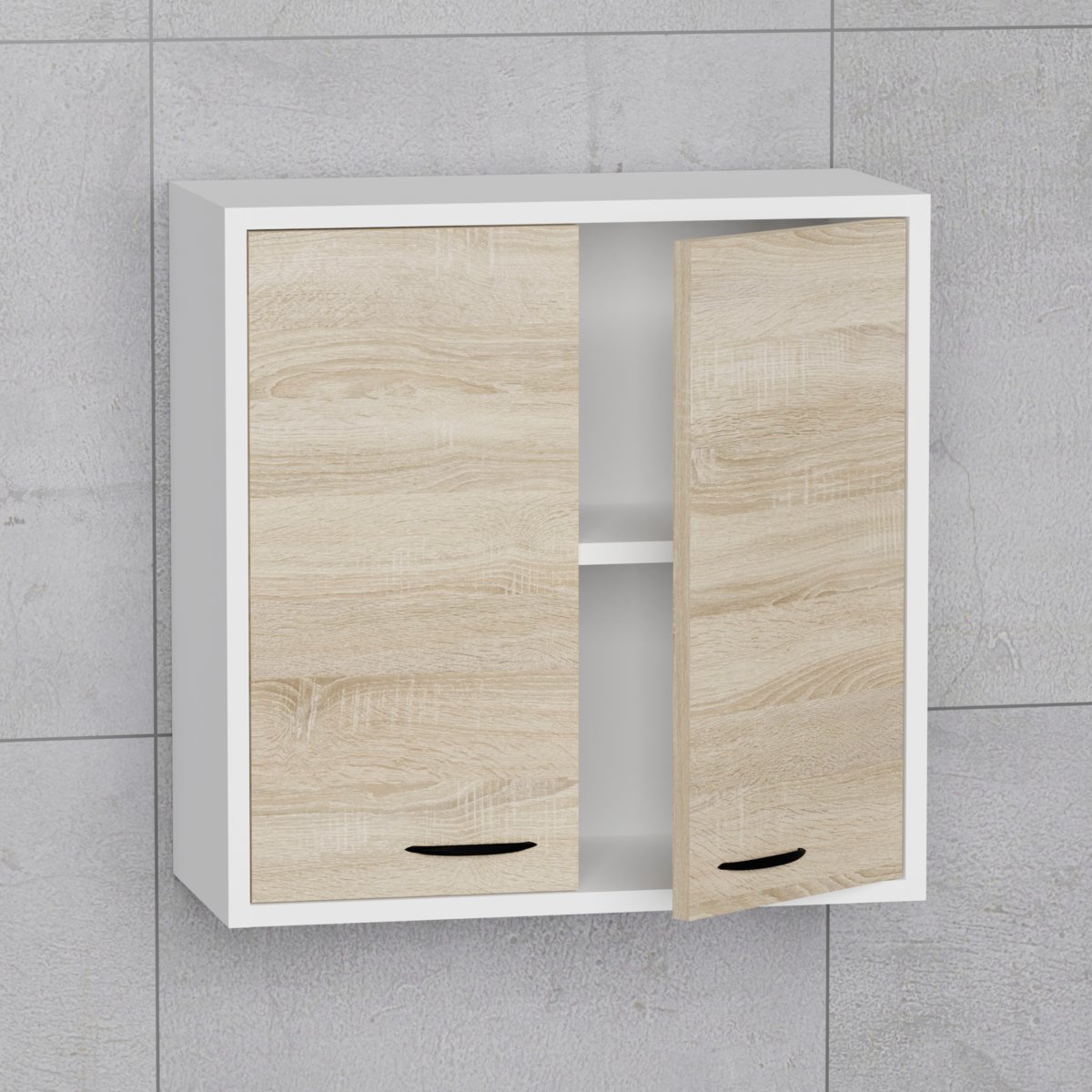 Szafka łazienkowa nad pralkę dąb sonoma 60cm